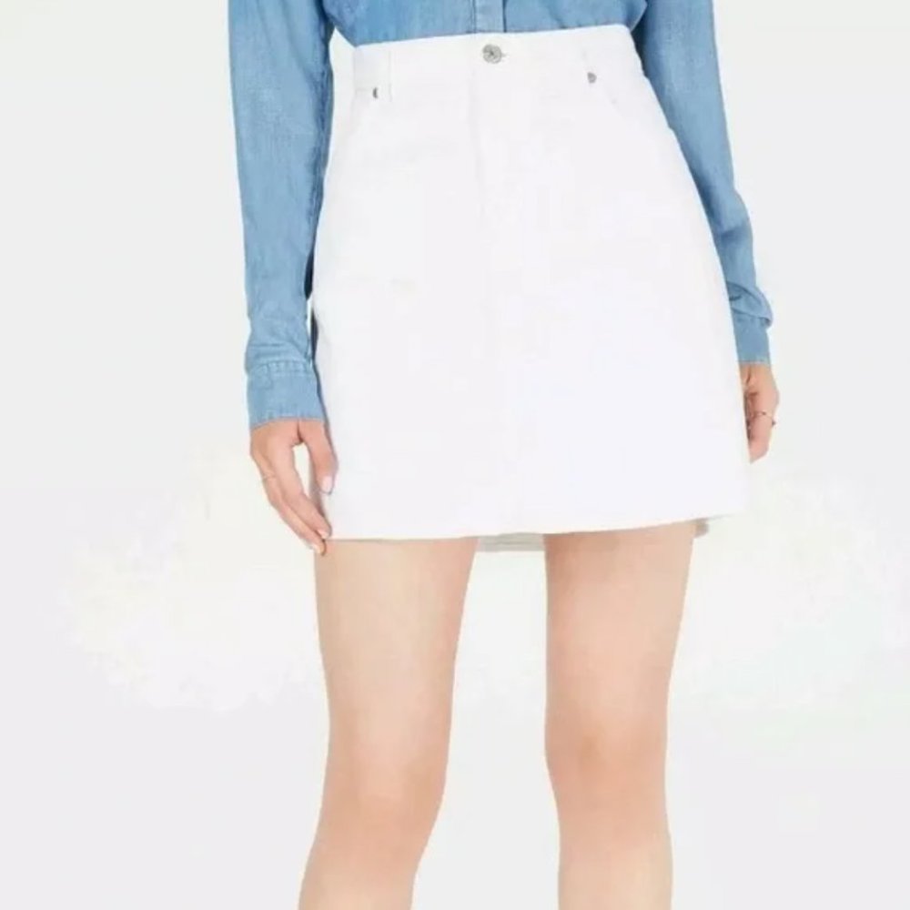 NWT 7 For All Mankind Women's Denim Mini Skirt (Size 25)